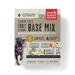 The Honest Kitchen Fruit & Veggie Base Mix Grain-Free Dehydrated Dog Food
