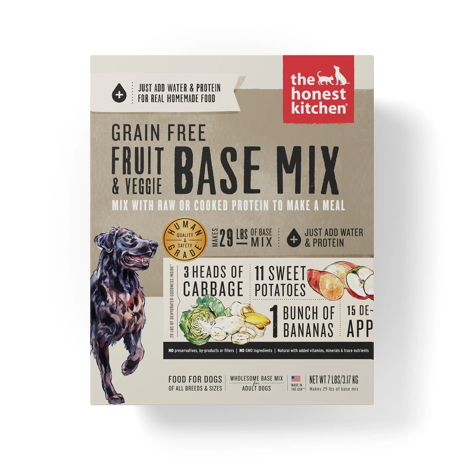The Honest Kitchen Fruit & Veggie Base Mix Grain-Free Dehydrated Dog Food