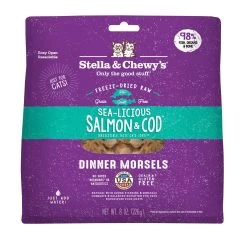 Stella & Chewy's Sea-licious Salmon & Cod Dinner Grain-Free Freeze-Dried Cat Food
