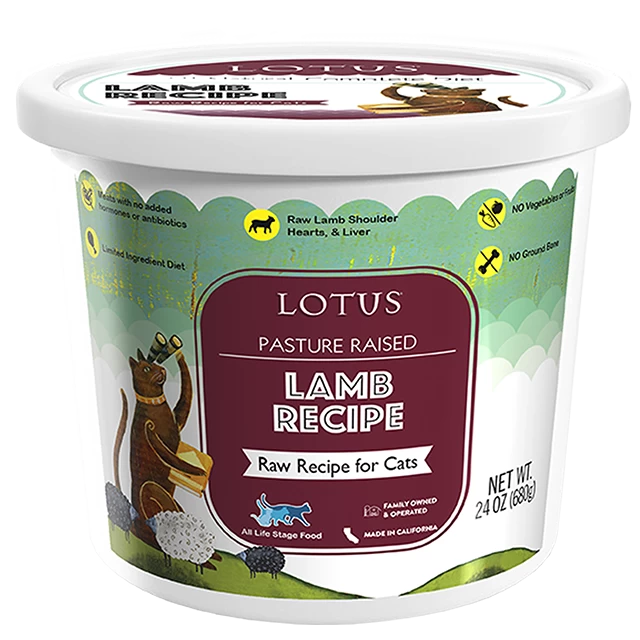 Lotus Pasture Raised Lamb Raw Frozen Cat Food