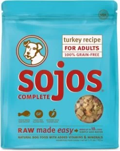 Sojos Complete Turkey Recipe Adult Grain-Free Freeze-Dried Raw Dog Food