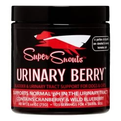 Super Snouts Urinary Berry Urinary Tract Support Dog & Cat Supplement, 75-grams (Size: 75-grams)
